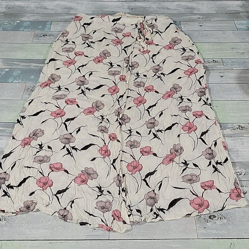 Blu Pepper Floral Print Maxi Skirt sz Large